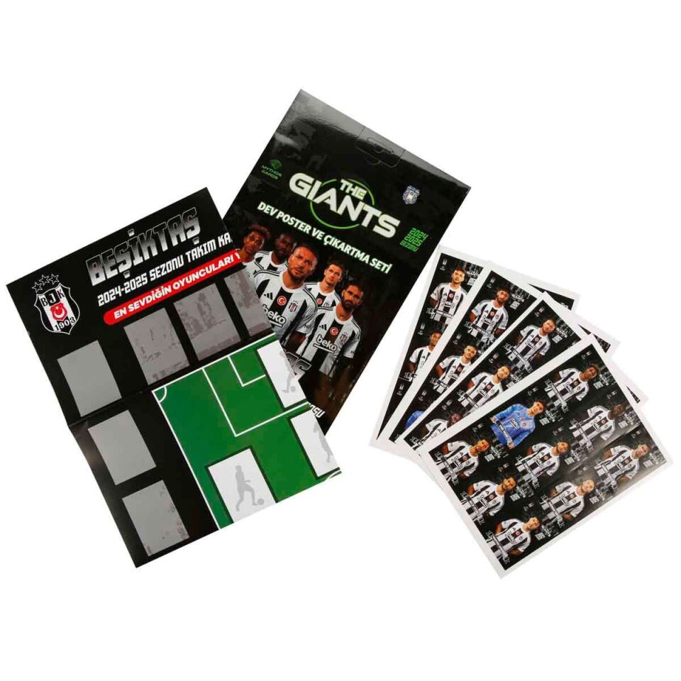 Beşiktaş The Gıants 24/25 Poster Ve Çıkartma Seti