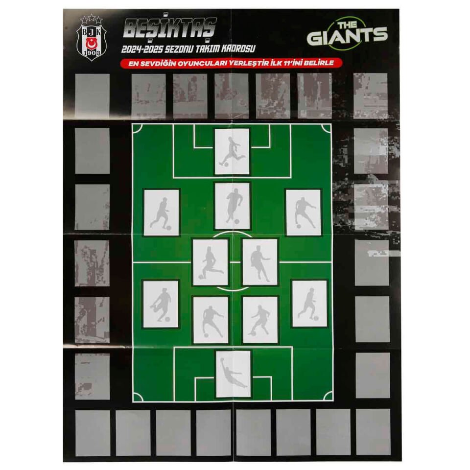 Beşiktaş The Gıants 24/25 Poster Ve Çıkartma Seti