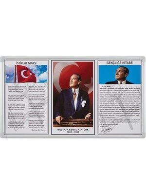 İnter 50x90 Alüminyum Çerçeve Duvara Monte Atatürk Köşesi