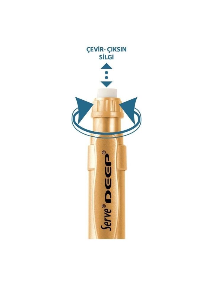 Serve Versatil Kalem Deep 0.7 Metalik Asıl Altın