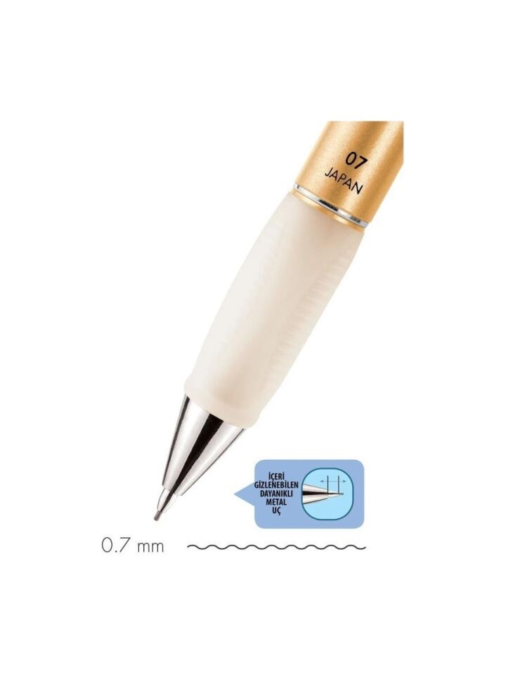 Serve Versatil Kalem Deep 0.7 Metalik Asıl Altın