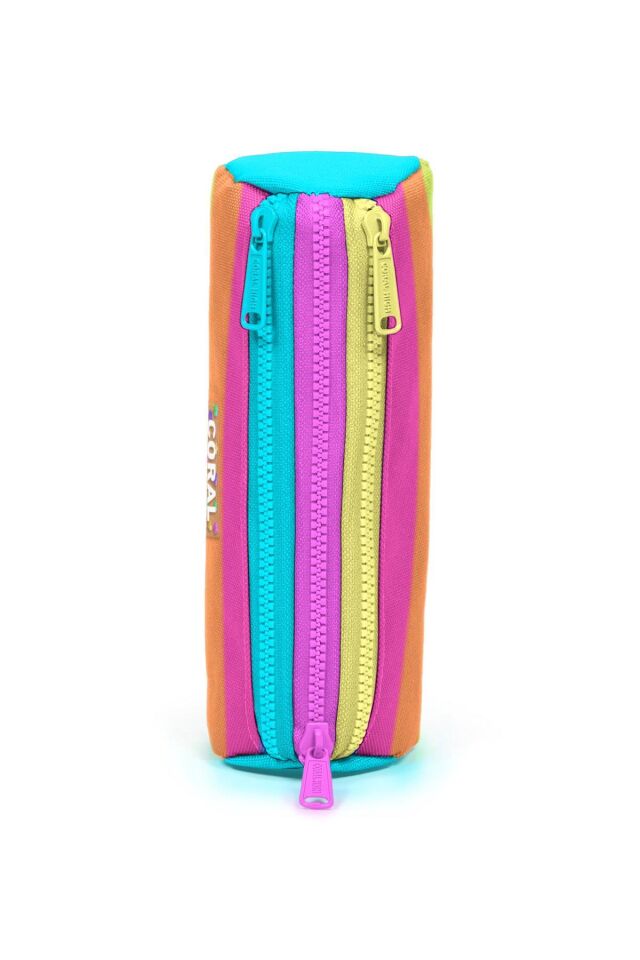 Yaygan Coral High Kalem Çanta  Üç Bölmeli 22086