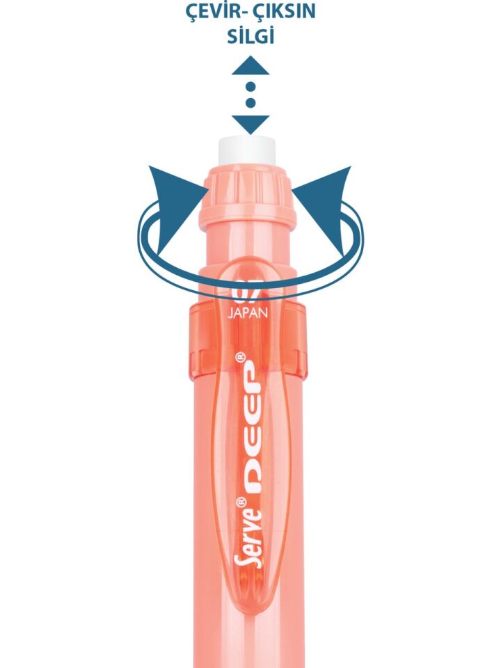 Serve Deep Mekanik Kurşun Kalem 07 Mm Mc Coral