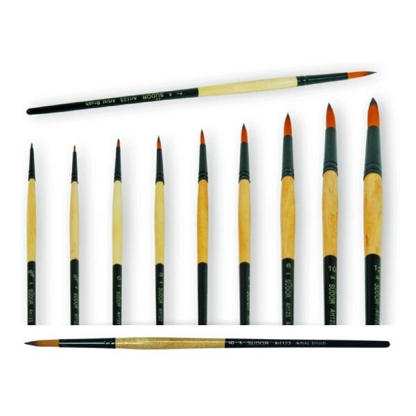 Südor Kızıl Sentetik Fırça 123-6