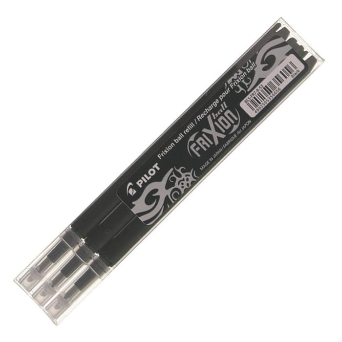 Pilot Frixion Ball Yedek 3 Lü Siyah
