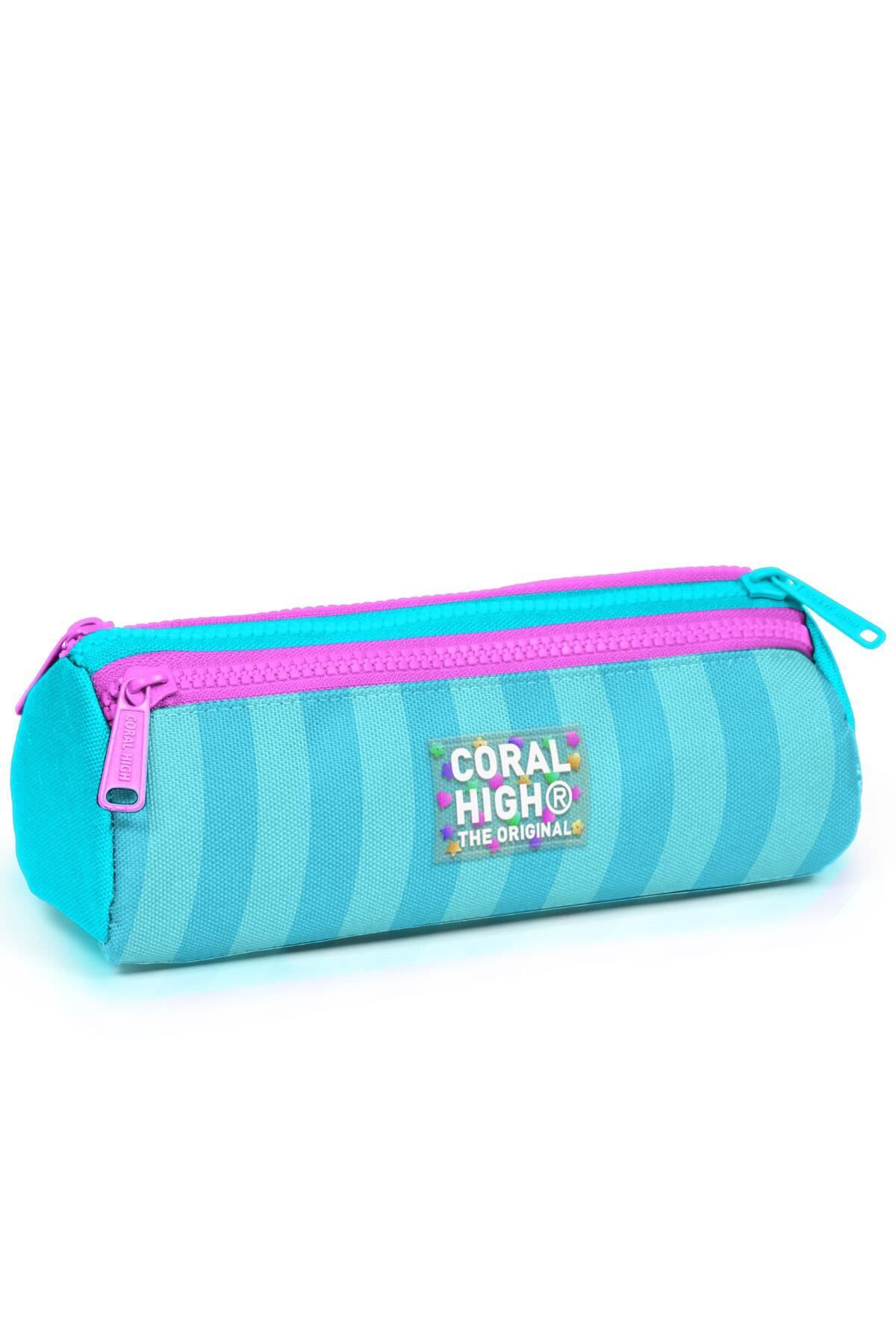 Yaygan Coral High Kalem Çanta  Üç Bölmeli 22087