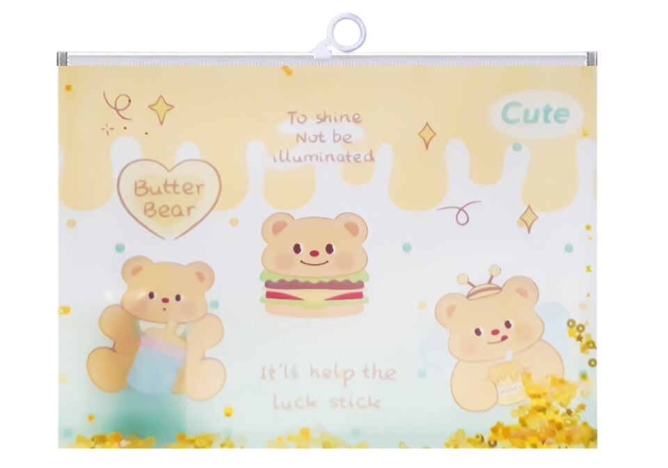 Taros Unick Color Butter Bear Pullu A5 Kilitli Dosya