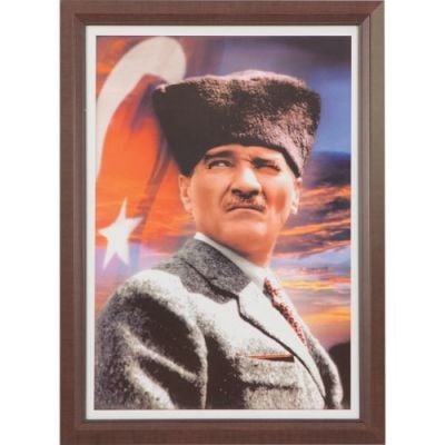 İnter 35x50 Lamine Çerçeve Duvara Monte Atatürk Portresi