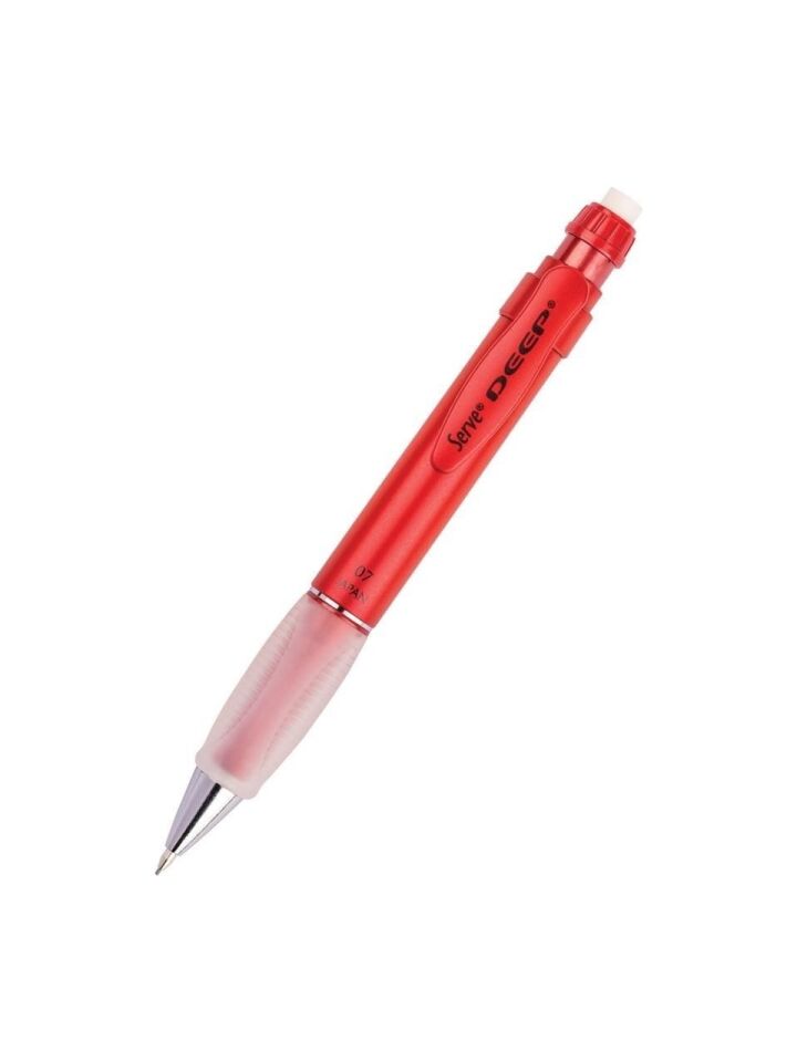 Serve Deep Mekanik Kurşun Kalem 07 Mm Metalik Met Lav Kırmızı