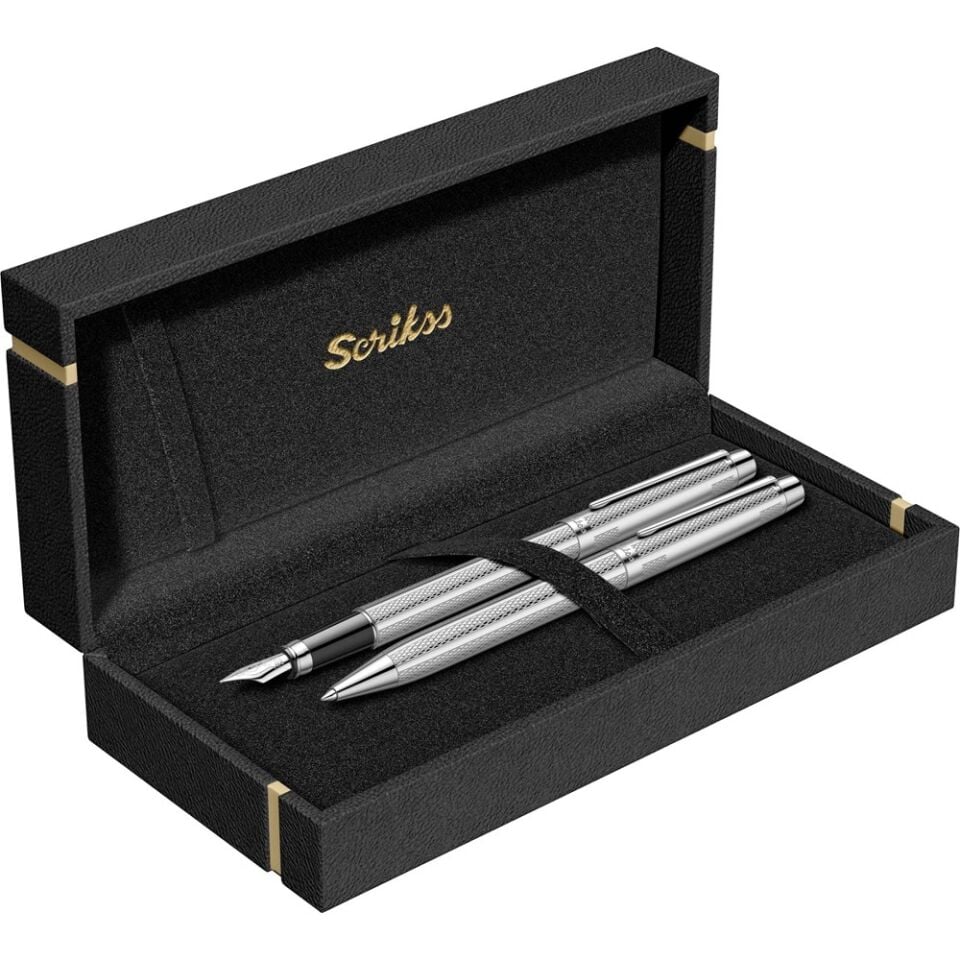 Scrikss 722W Dolma Tükenmez Kalem Krom