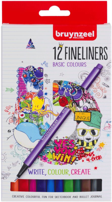 Bruynzeel Fineliner 0,4 Mm Set 12 Renk