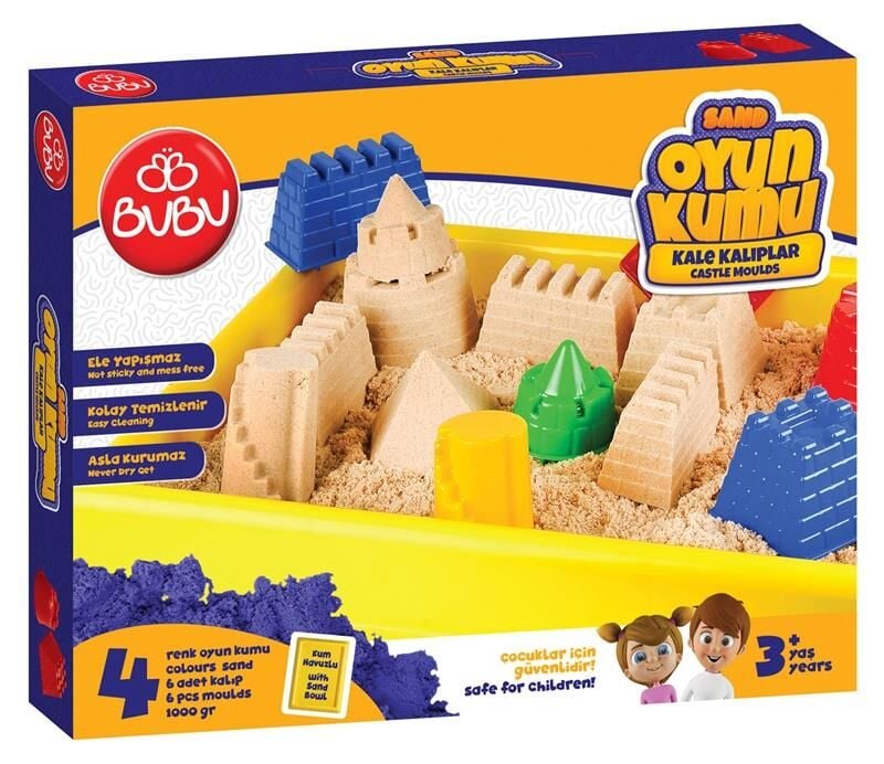Bu-Bu Oyun Kumu Ve Kale Kalıplı Set 500 Gr
