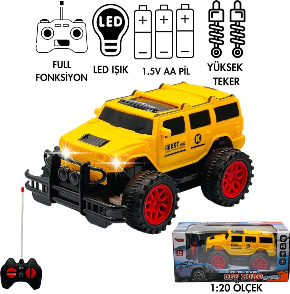 Canali Jeep Dirift Atan Fonksiyonlu Şarjlı CNL868-01C-02C