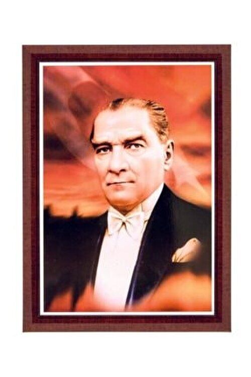 İnter 35x50 Alüminyum Çerçeve Duvara Monte Atatürk Portresi