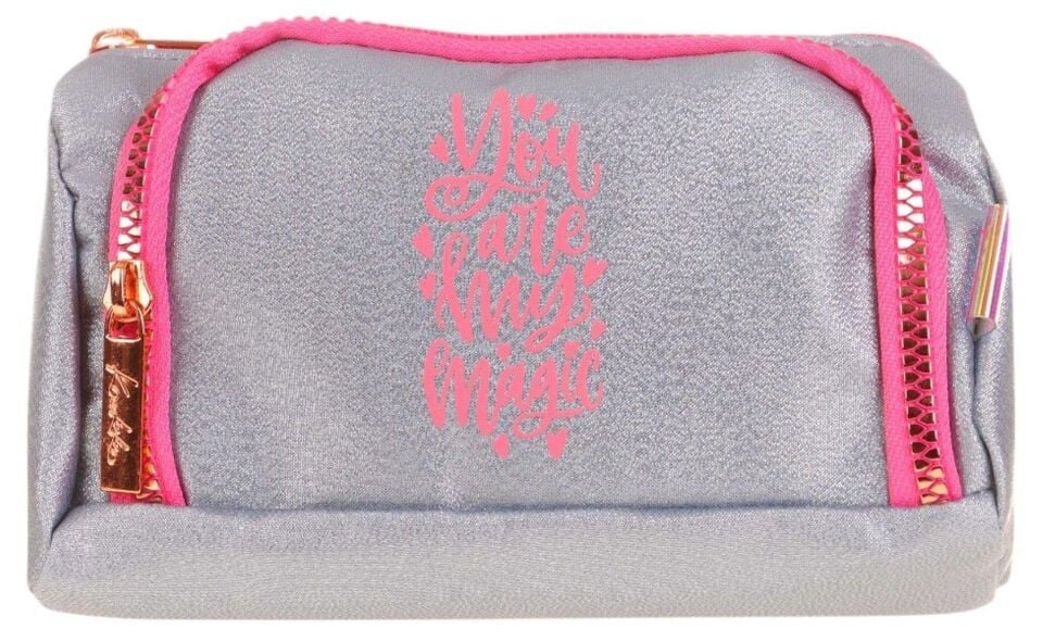 Kaukko Sparkle Plump Kalem Çantası Gri