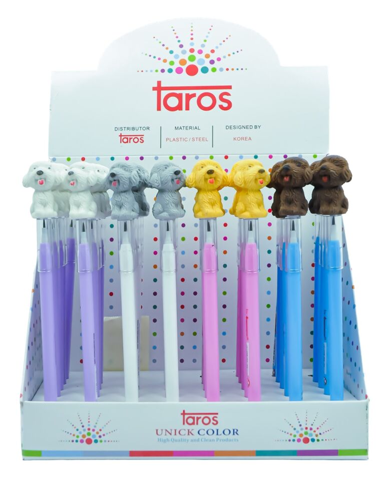Taros Unick Color Sevimli Köpek Silgi Tepeli Yumurtlayan Kalem