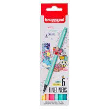 Bruynzeel Fineliner 0,4 Mm Set 6 Renk Pastel Tonlar