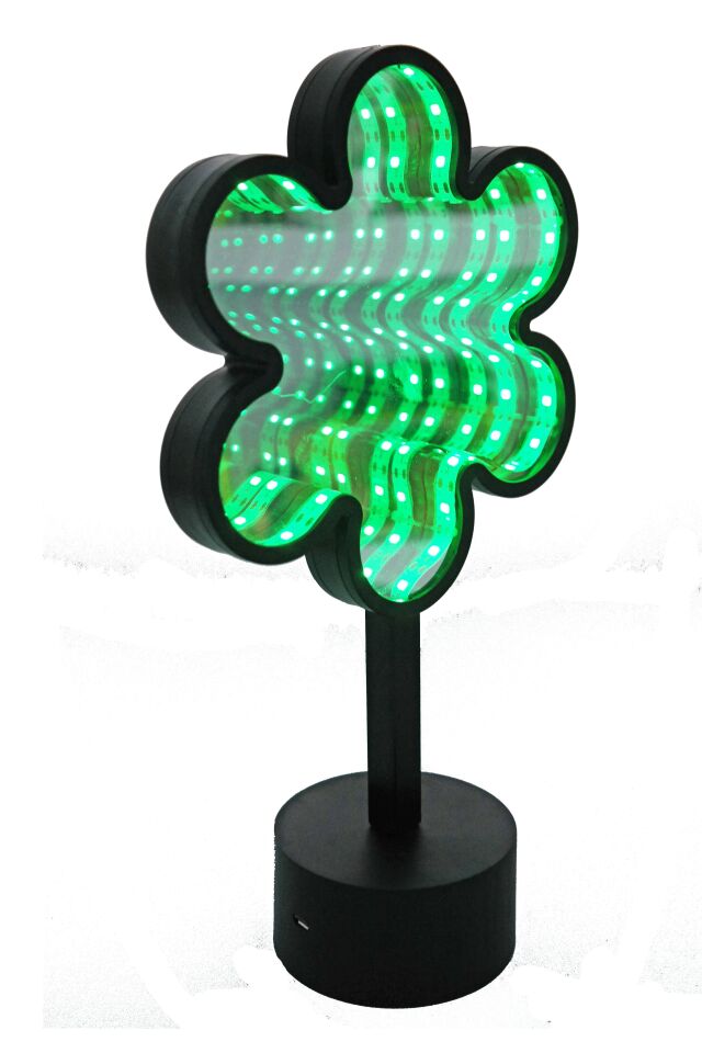 Gifpoint Çiçek Aynalı Yeşil Led