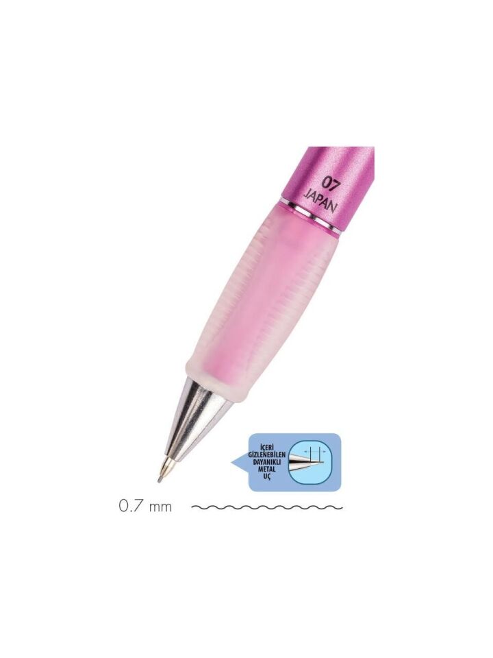 Serve Versatil Kalem Deep 0.7 Metalik Prenses Pembe