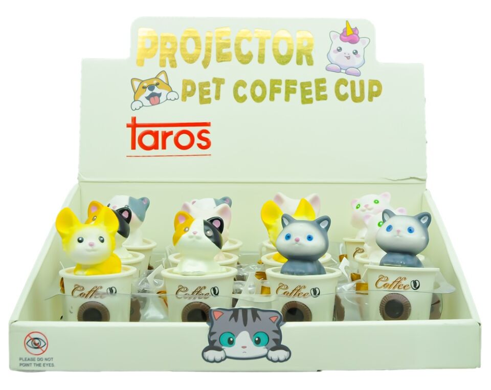 Taros Kedi Fügürlü Projektör Biblo
