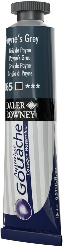 Daler Rowney Aquafine Guaj 15 Ml Paynes Grey