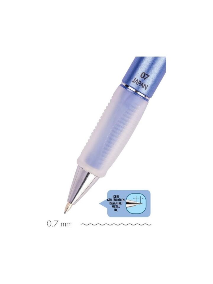 Serve Versatil Kalem Deep 0.7 Metalik Kristal Violet