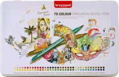 Bruynzeel Fineliner Çift Taraflı Kalem Seti 72 Renk
