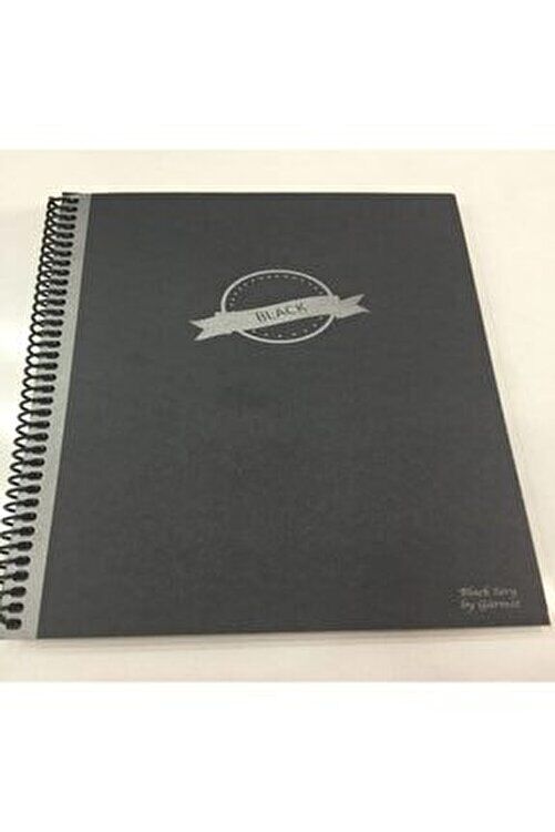 Gürmat Siyah Defter 17x24 40 Yaprak Spiralli