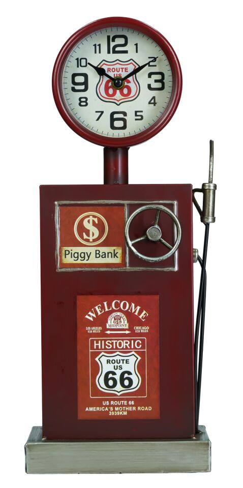 Taros Vintage Benzin İstasyonu Masa Üstü Saat