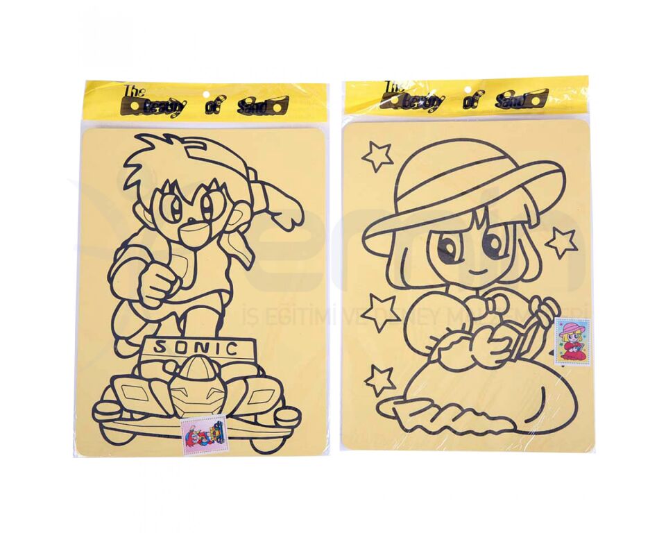 Emin İş Eğitimi A4 Kum Boyama