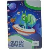 Taros Unick Color Outer Space Renkli Halkalı A5 Not Defter