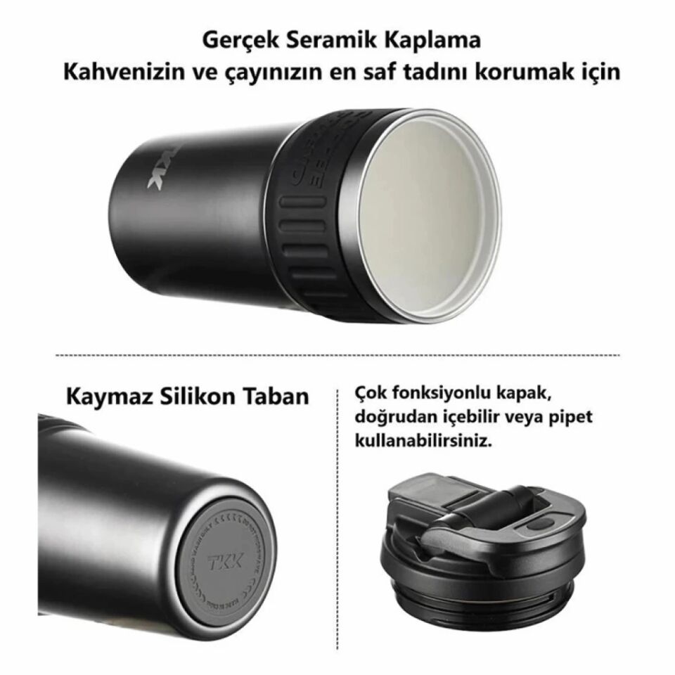 Vagonlife Çelik Matara Black 630 Ml