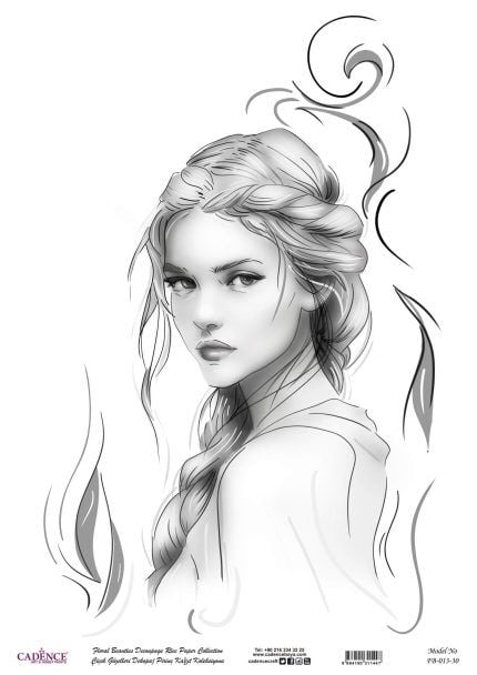 Cadence Çiçek Güzelleeri Pirinç Kağıt Koleksiyonu Fb-013 30x42 Cm