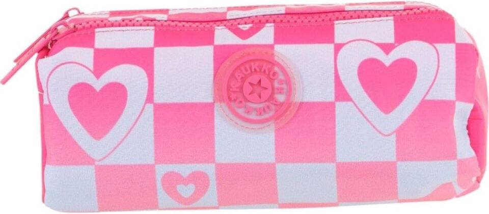 Kaukko Nature Soft Dual Kalem Çantası Pink Blue