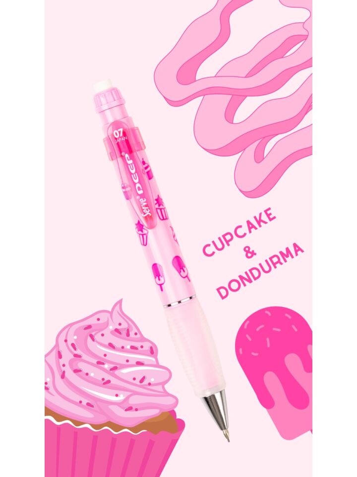 Serve Deep Mekanik Kurşun Kalem 07 Mm Tatlı Serisi Pastel Pembe