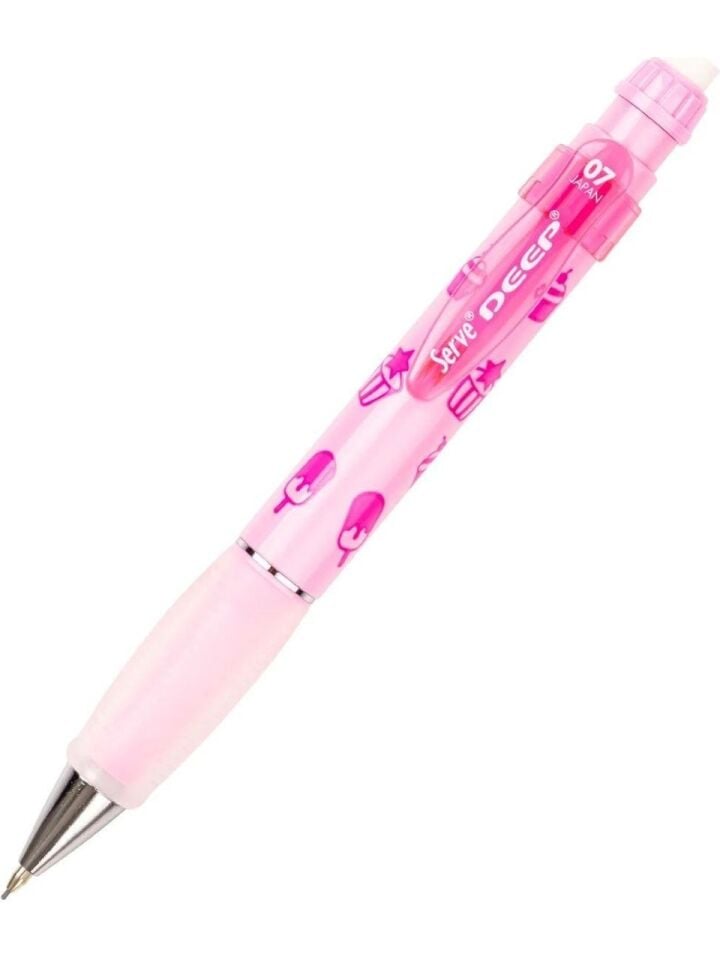 Serve Deep Mekanik Kurşun Kalem 07 Mm Tatlı Serisi Pastel Pembe