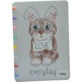 Taros Unick Color Cats Renkli Halkalı A5 Defter
