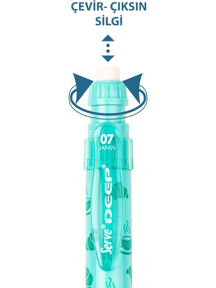 Serve Deep Mekanik Kurşun Kalem 07 Mm Tatlı Serisi Pastel Yeşil