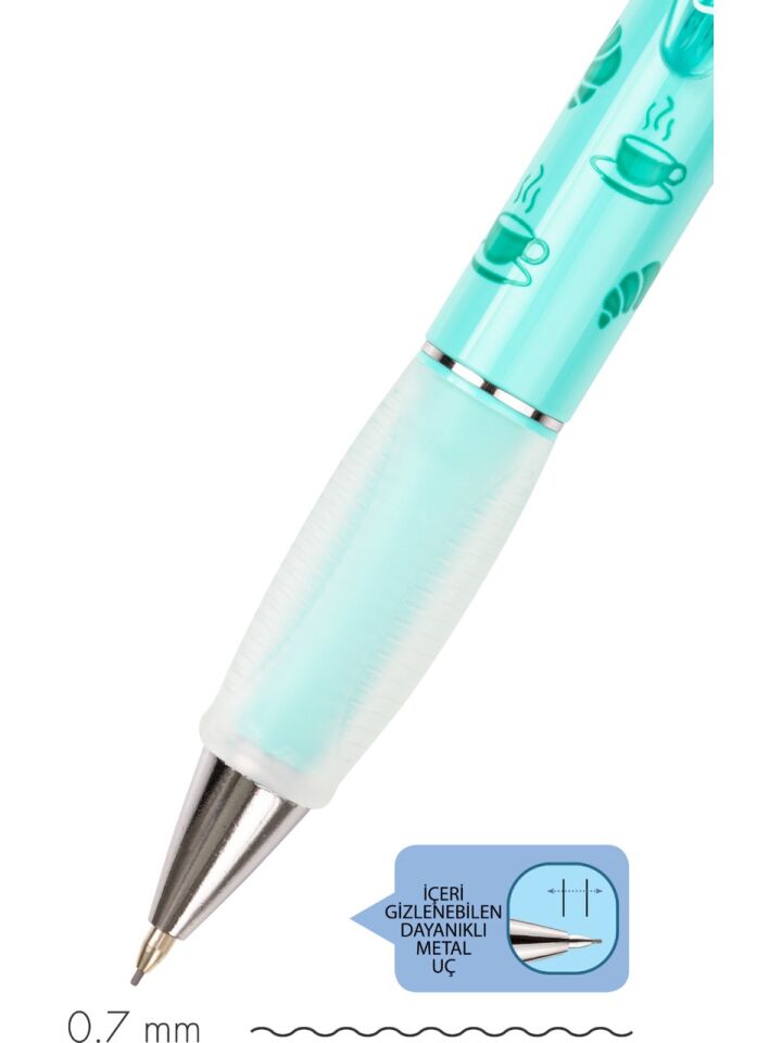 Serve Deep Mekanik Kurşun Kalem 07 Mm Tatlı Serisi Pastel Yeşil