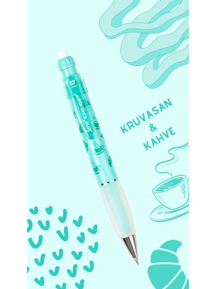 Serve Deep Mekanik Kurşun Kalem 07 Mm Tatlı Serisi Pastel Yeşil