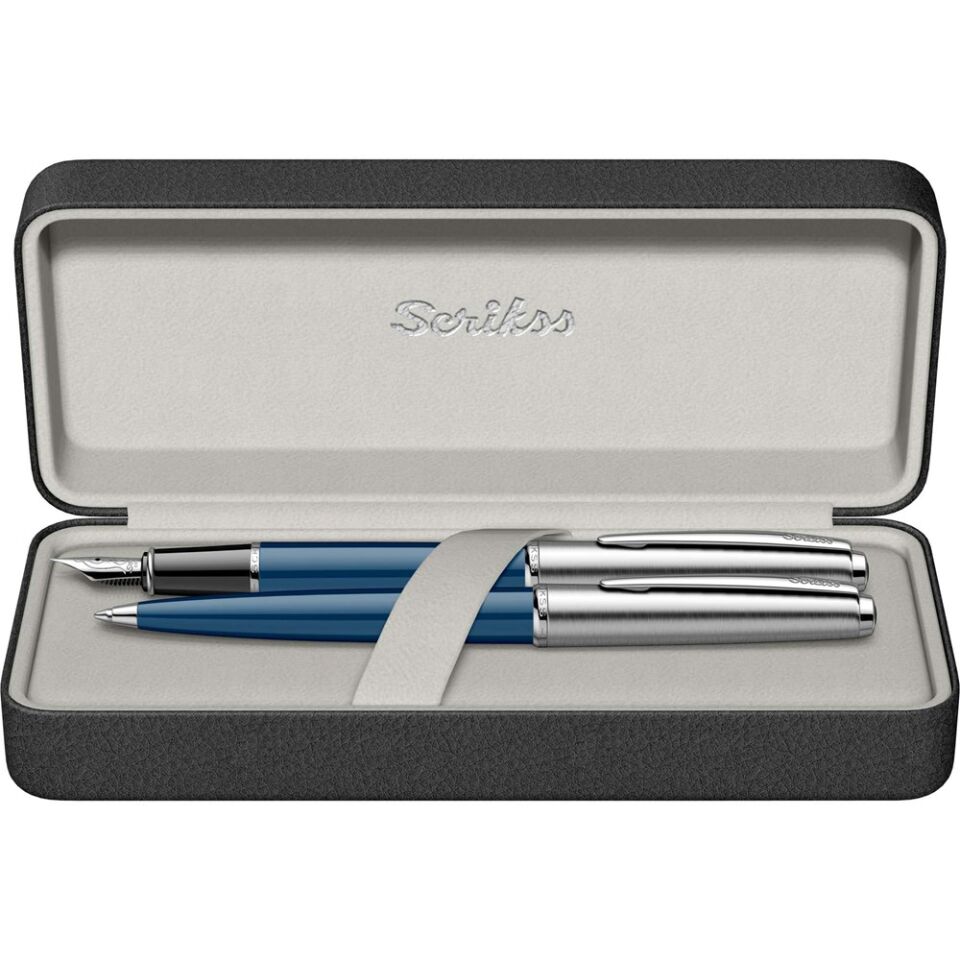 Scrikss 78 Dolmakalem - Tükenmez Kalem 2 Li Set Lacivert