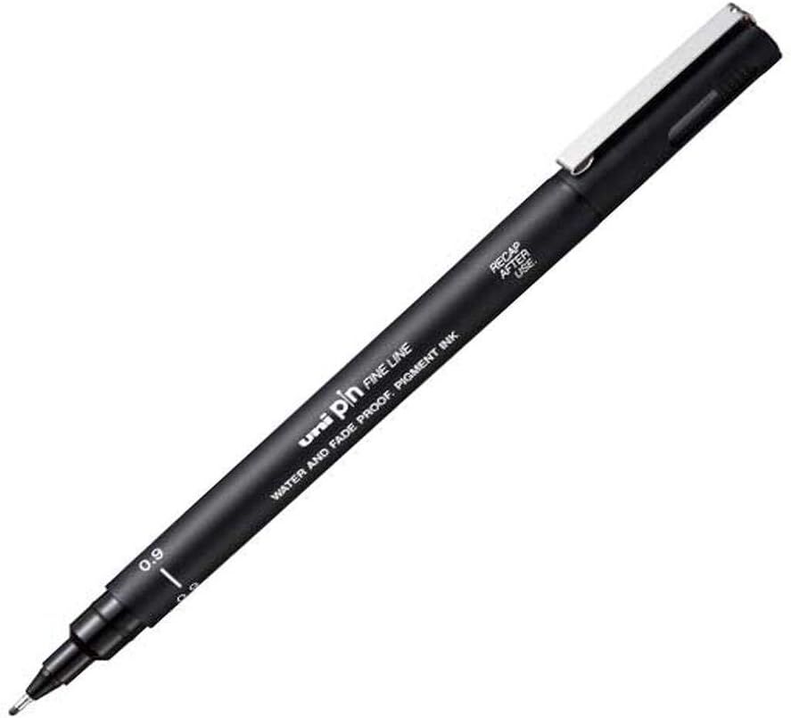 Uni Pin 0.9 Fine Line Akrilik Uçlu Kalem Siyah