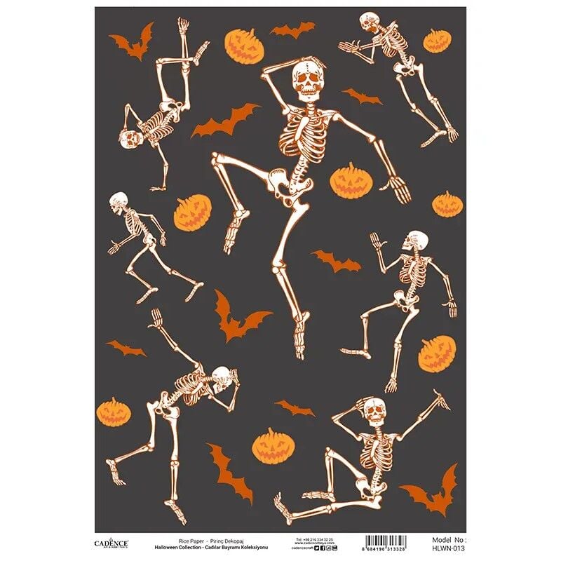 Cadence Halloween Pirinç Kağıt Koleksiyonu Hlwn-013 30x42 Cm