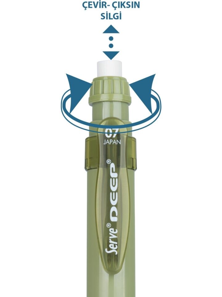 Serve Deep Mekanik Kurşun Kalem 07 Mm Sage Green