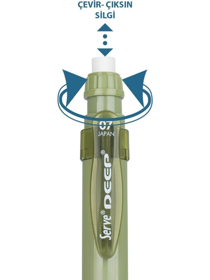 Serve Deep Mekanik Kurşun Kalem 07 Mm Sage Green