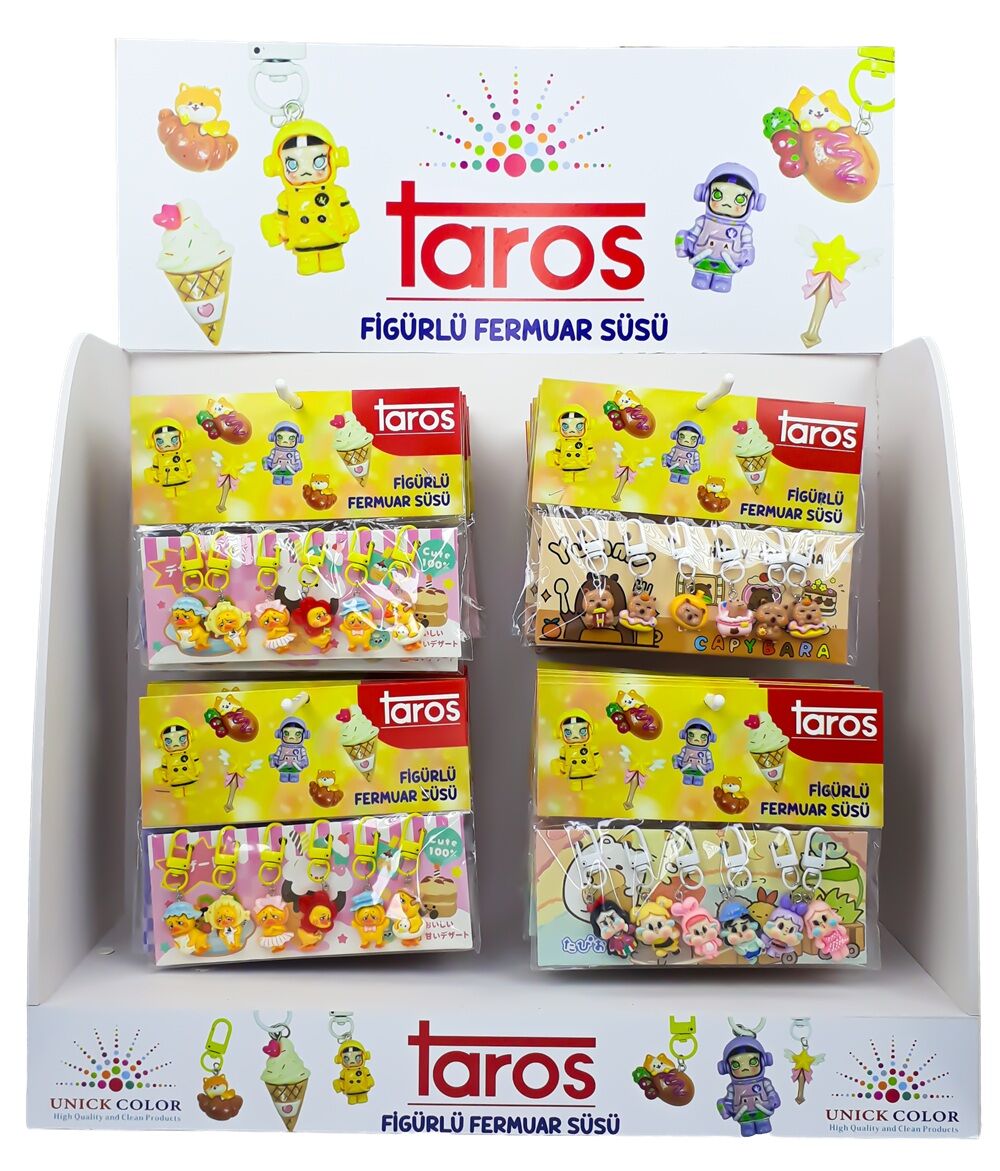 Taros Fermuar Süsü 6 Lı