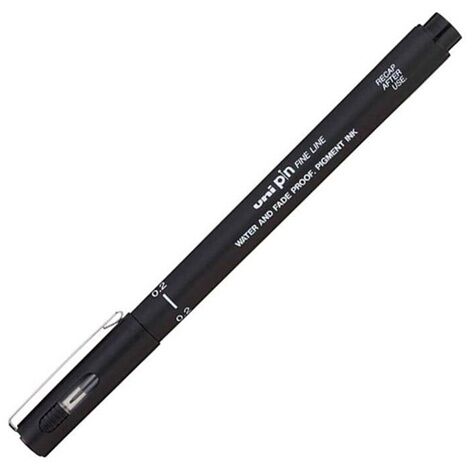 Uni Pin 1.2 Fine Line Akrilik Uçlu Kalem Siyah
