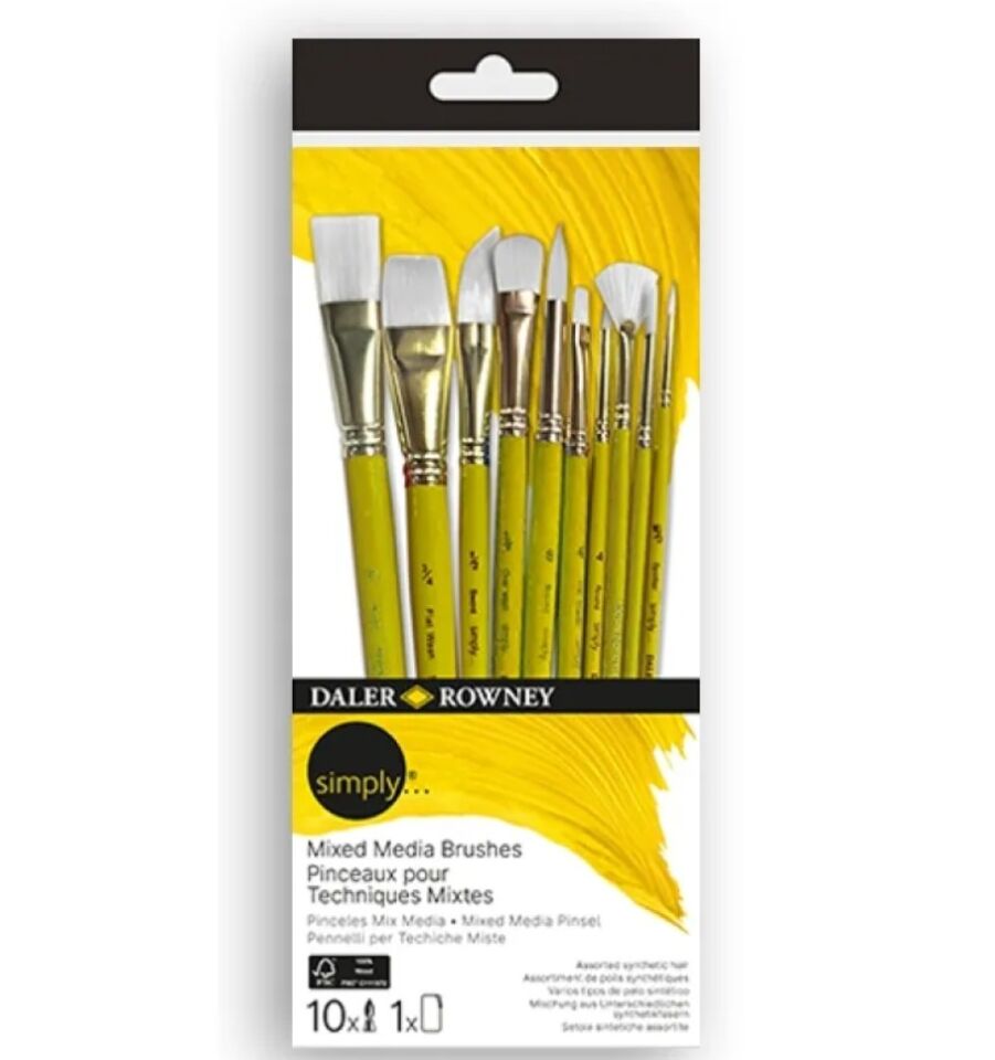 Daler Rowney Simply Mixed Media Sh 10 Lu Brush Fırça Seti