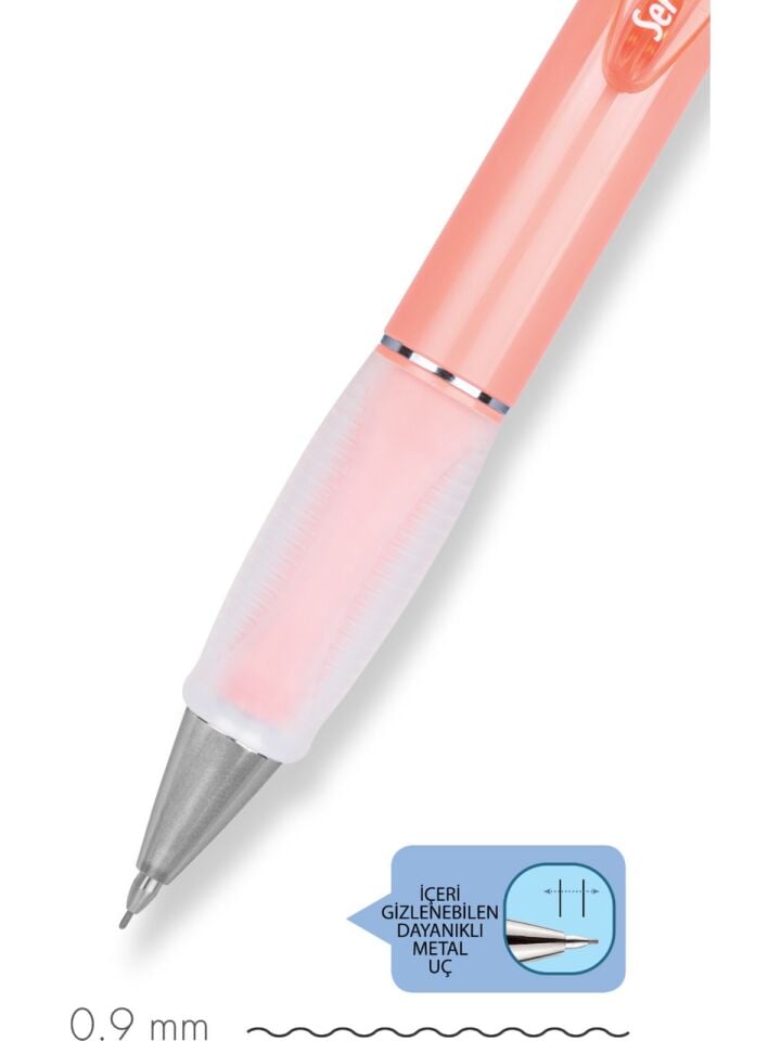 Serve Deep Mekanik Kurşun Kalem 09 Mm Mercan
