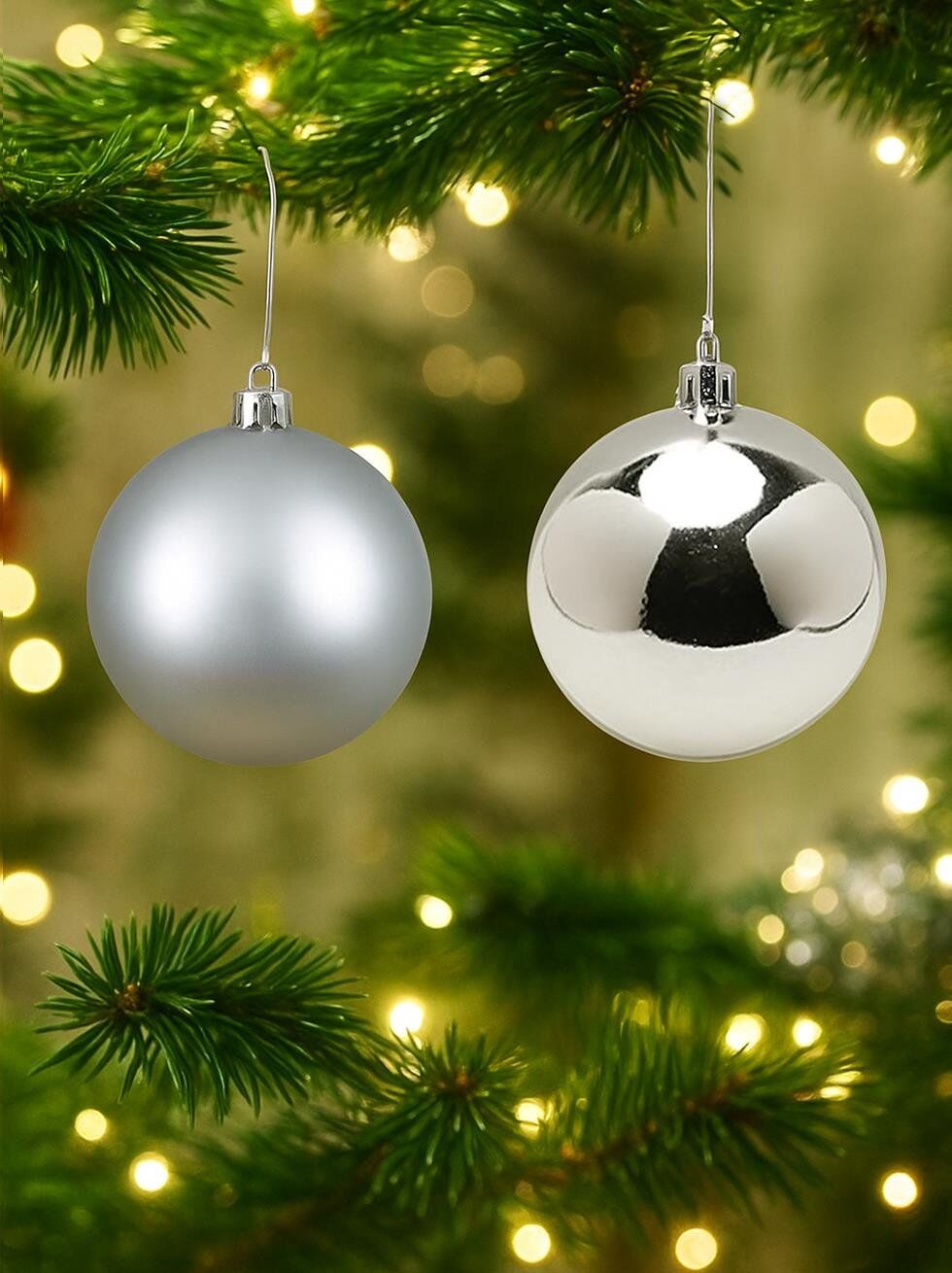 Astaş Yılbaşı Topu 6 Cm 6 Lı Gümüş